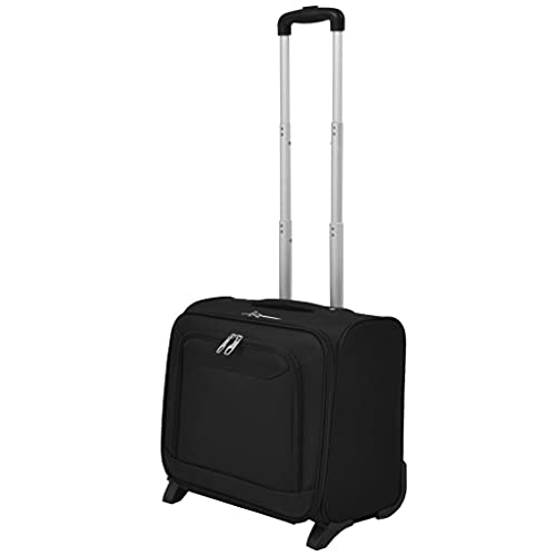 vidaXL Pilottrolley mit 2 Rädern Pilotenkoffer Reisekoffer Businesskoffer Trolley Aktenkoffer Business Dokumenten Reise Bord Tasche Koffer Gepäck Schwarz vidaXL Pilottrolley mit 2 Rädern Pilotenkoffer Reisekoffer Businesskoffer Trolley Aktenkoffer Business Dokumenten Reise Bord Tasche Koffer Gepäck Schwarz von vidaXL
