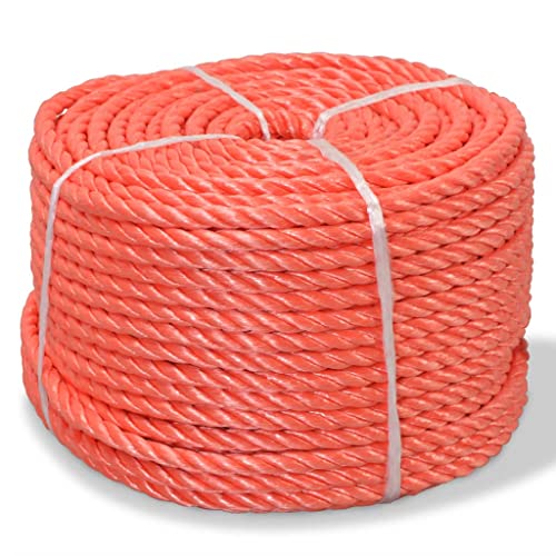 vidaXL Polypropylenseil 12mm 100m Orange Flechtleine Tauwerk Kunststoffseil vidaXL Polypropylenseil 12mm 100m Orange Flechtleine Tauwerk Kunststoffseil von vidaXL