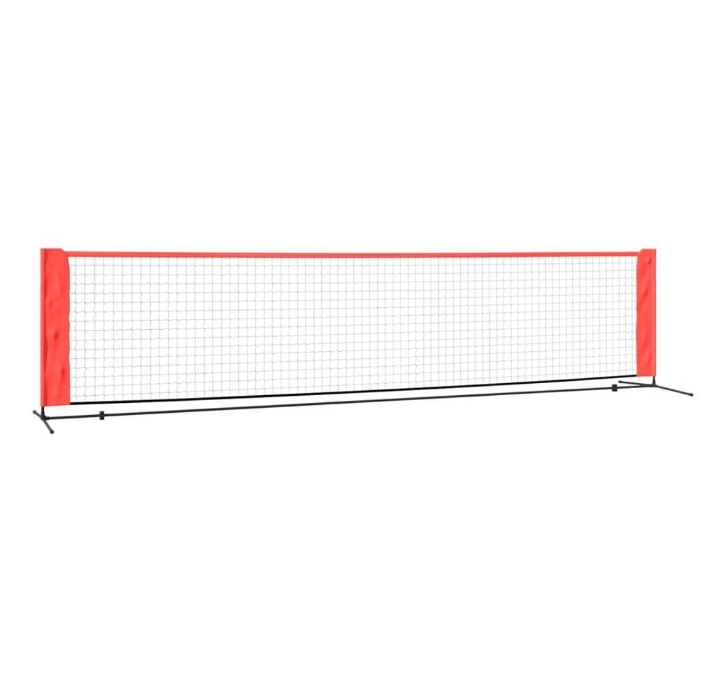 vidaXL Profil Tennisnetz Schwarz und Rot 500x100x87 cm Polyester von vidaXL