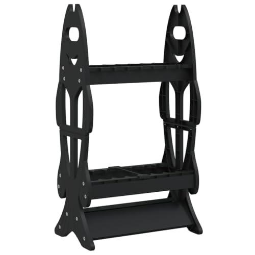 vidaXL Rutenständer, Rutenhalter für 16 Angelruten, Tragbar Angelrutenhalter mit dreieckigem Sockel, Ständer Angelrutenständer Angelständer, Schwarz vidaXL Rutenständer, Rutenhalter für 16 Angelruten, Tragbar Angelrutenhalter mit dreieckigem Sockel, Ständer Angelrutenständer Angelständer, Schwarz von vidaXL