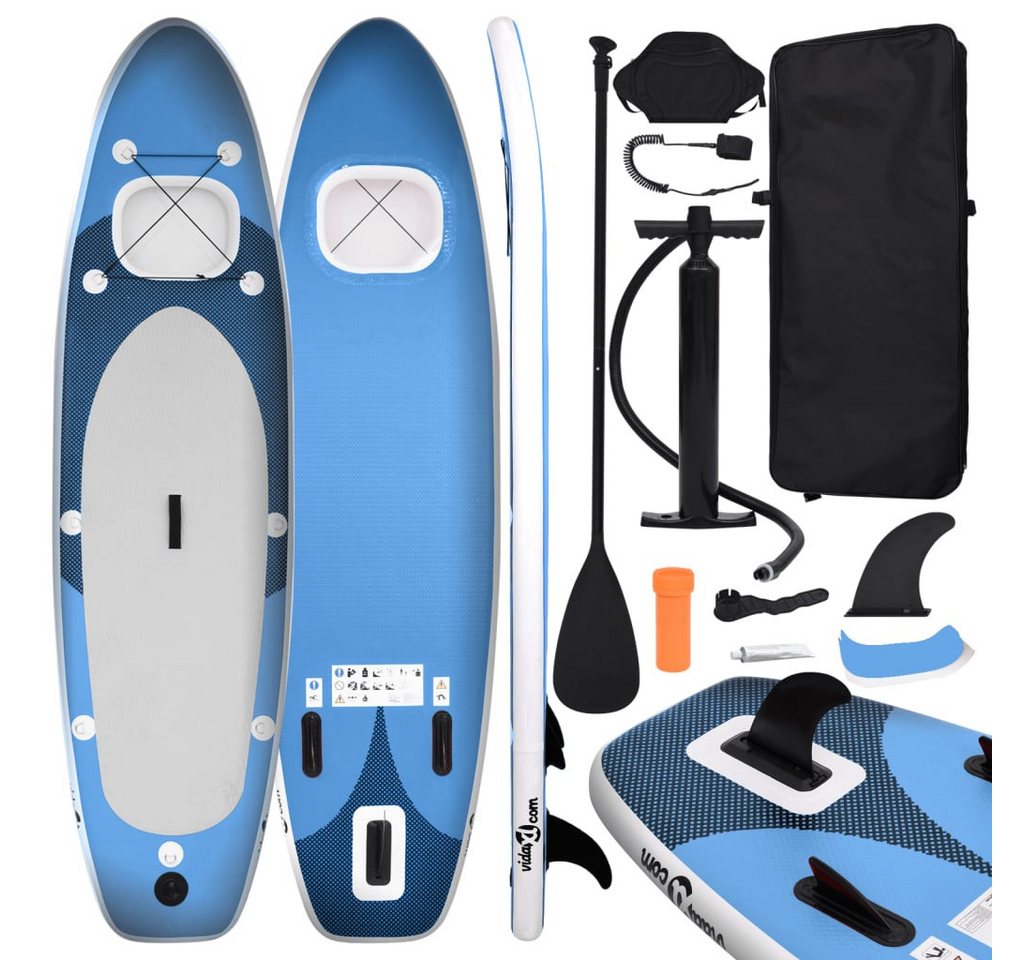 vidaXL SUP-Board SUP-Board-Set Aufblasbar Marineblau 330x76x10 cm von vidaXL