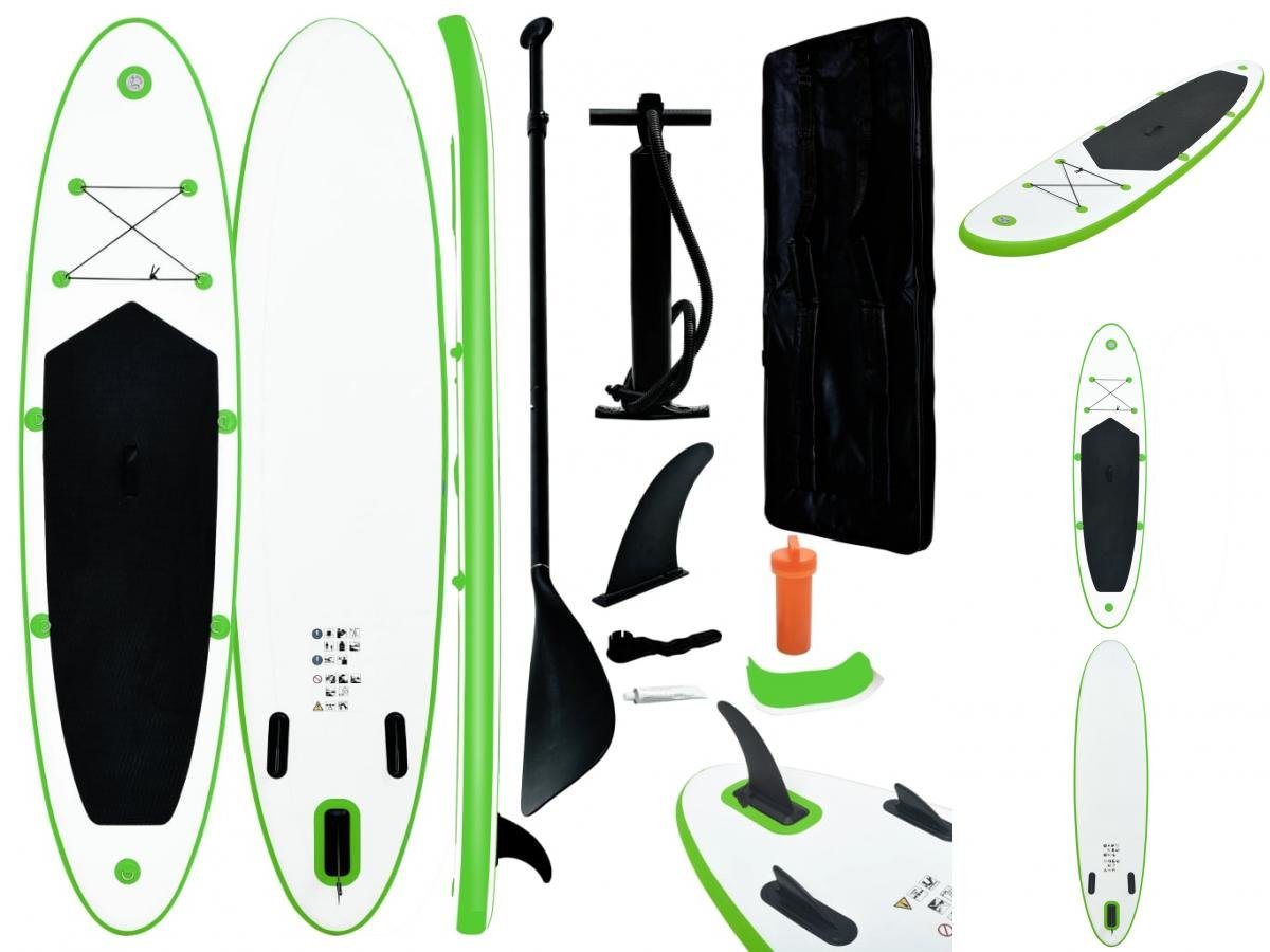 vidaXL Schlauchboot Aufblasbares Stand Up Paddle Board Set Grün und Weiß vidaXL Schlauchboot Aufblasbares Stand Up Paddle Board Set Grün und Weiß von vidaXL