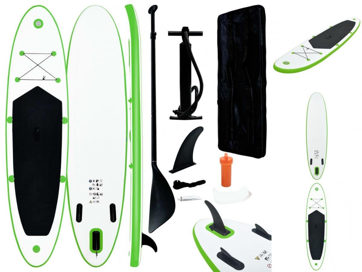 vidaXL Schlauchboot Aufblasbares Stand Up Paddle Board Set Grün und Weiß vidaXL Schlauchboot Aufblasbares Stand Up Paddle Board Set Grün und Weiß von vidaXL