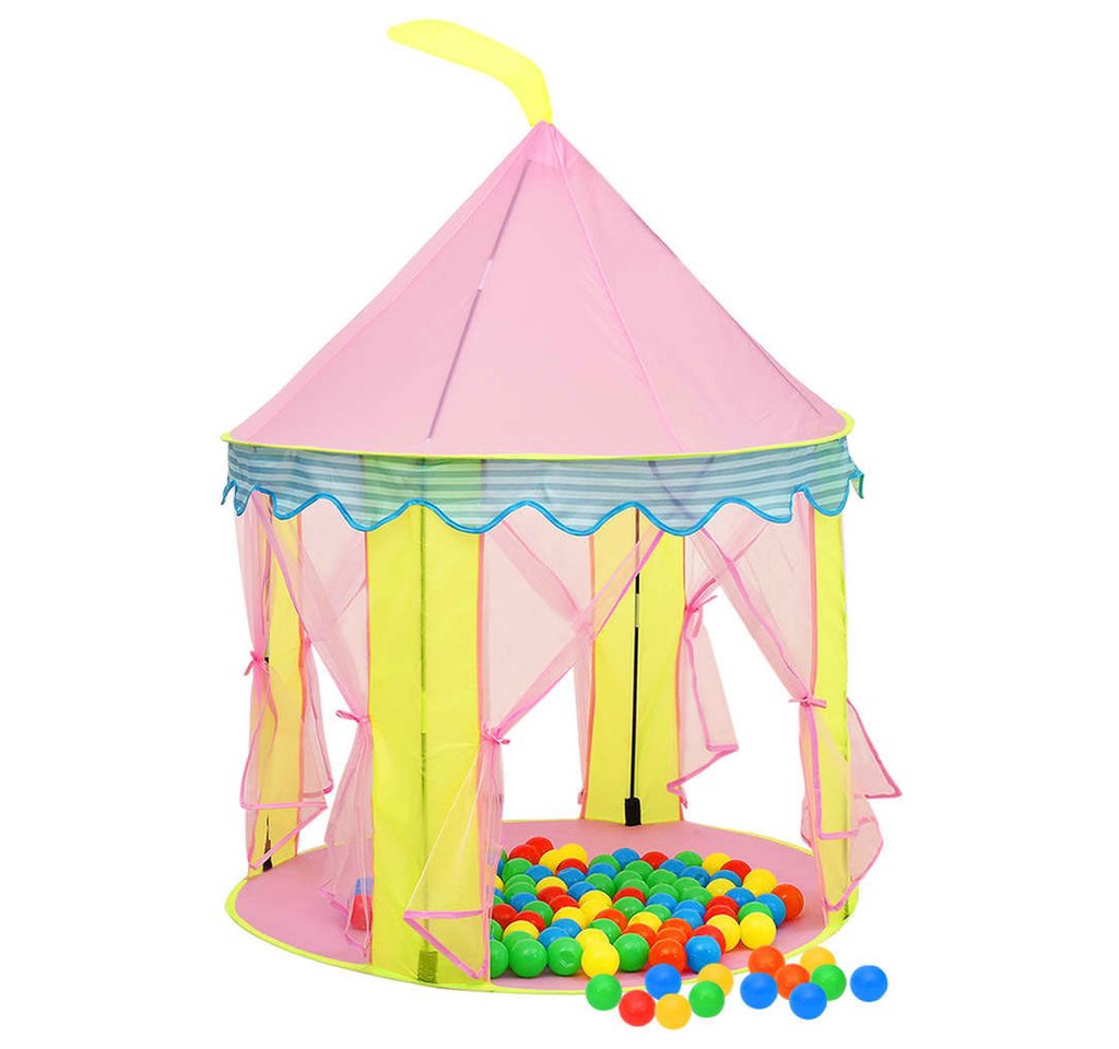 vidaXL Spielzelt Kinder-Spielzelt mit 250 Bällen Rosa 100x100x127 cm vidaXL Spielzelt Kinder-Spielzelt mit 250 Bällen Rosa 100x100x127 cm von vidaXL