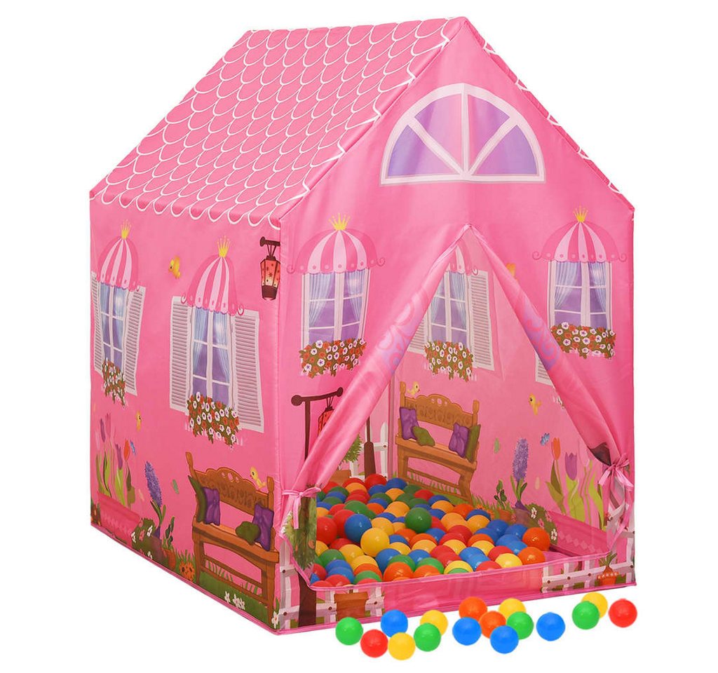 vidaXL Spielzelt Kinder-Spielzelt mit 250 Bällen Rosa 69x94x104 cm vidaXL Spielzelt Kinder-Spielzelt mit 250 Bällen Rosa 69x94x104 cm von vidaXL