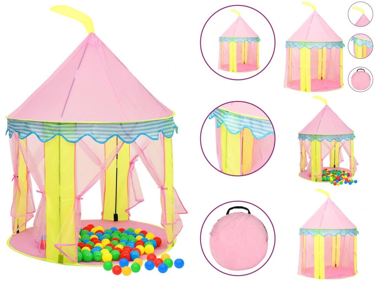 vidaXL Spielzelt Spielzelt für Kinder Rosa 100x100x127 cm Bällebad von vidaXL