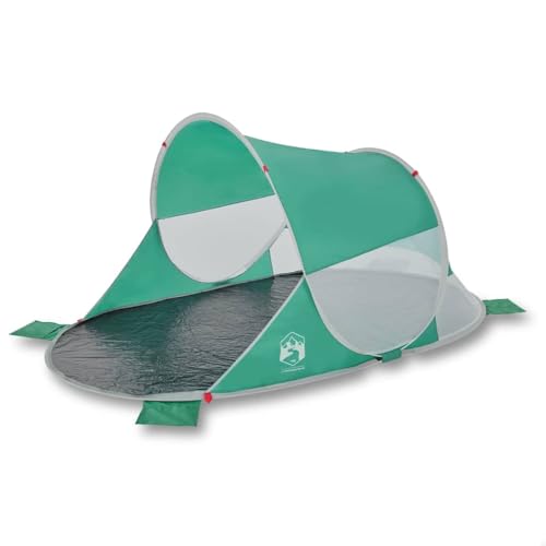 vidaXL Strandzelt, Strandmuschel mit Offenem Eingang, Campingzelt Pop-Up Wasserdicht Tragbar, Wurfzelt Sonnenschutz, Seegrün 190T Polyester vidaXL Strandzelt, Strandmuschel mit Offenem Eingang, Campingzelt Pop-Up Wasserdicht Tragbar, Wurfzelt Sonnenschutz, Seegrün 190T Polyester von vidaXL