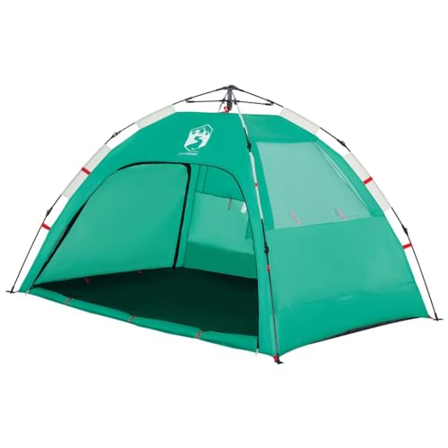 vidaXL Strandzelt, Strandmuschel mit Quick-Release-System, Wasserdicht Campingzelt mit offenem Eingang, Sonnenschutz, Seegrün 190T Polyester vidaXL Strandzelt, Strandmuschel mit Quick-Release-System, Wasserdicht Campingzelt mit offenem Eingang, Sonnenschutz, Seegrün 190T Polyester von vidaXL