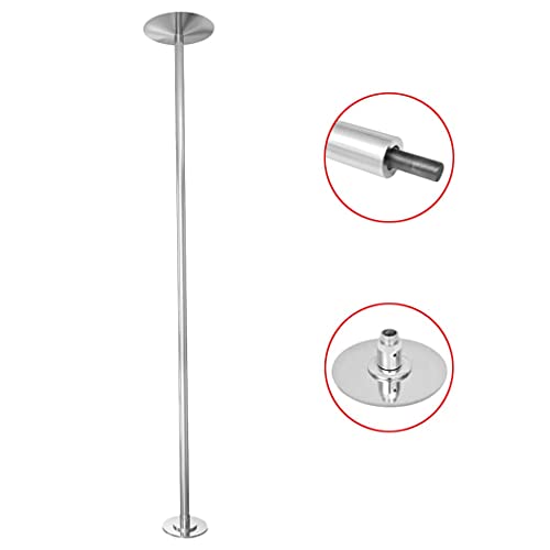 vidaXL Tanzstange für 2 Personen mit 2 Erweiterungen Höhenverstellbar Tragbar Pole Dance Tabledance Strip Stange 224-275cm 45mm Verchromt Eisen von vidaXL