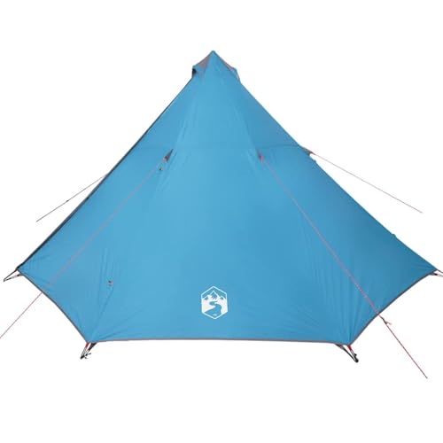 vidaXL Tipi Familienzelt 8 Personen, Campingzelt mit 2 Aufbewahrungstaschen, Wasserdicht Tipizelt mit E-Anschluss, Gartenzelt, Blau 185T Polyester vidaXL Tipi Familienzelt 8 Personen, Campingzelt mit 2 Aufbewahrungstaschen, Wasserdicht Tipizelt mit E-Anschluss, Gartenzelt, Blau 185T Polyester von vidaXL