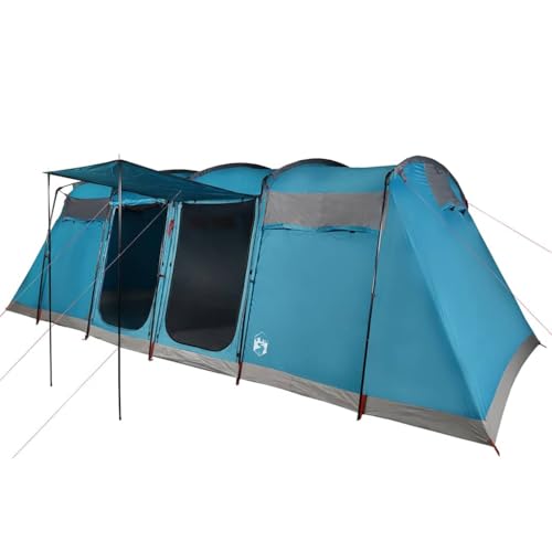 vidaXL Tunnel Familienzelt 8 Personen, Campingzelt mit Netzwände, Wasserdicht Tunnelzelt mit E-Anschluss, Gruppenzelt, Blau 185T Polyester vidaXL Tunnel Familienzelt 8 Personen, Campingzelt mit Netzwände, Wasserdicht Tunnelzelt mit E-Anschluss, Gruppenzelt, Blau 185T Polyester von vidaXL