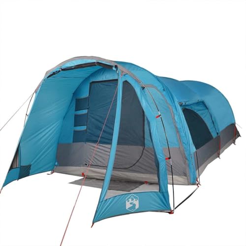 vidaXL Tunnel Familienzelt 8 Personen, Campingzelt mit Steckverbindungssystem, Wasserdicht Tunnelzelt mit E-Anschluss, Gruppenzelt, Blau 185T Polyester vidaXL Tunnel Familienzelt 8 Personen, Campingzelt mit Steckverbindungssystem, Wasserdicht Tunnelzelt mit E-Anschluss, Gruppenzelt, Blau 185T Polyester von vidaXL