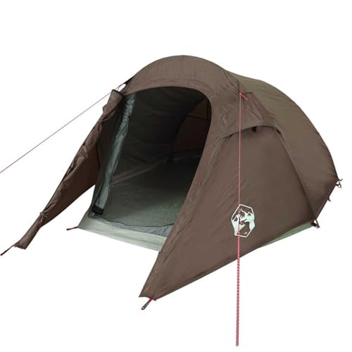 vidaXL Tunnelzelt 2 Personen Braun Wasserdicht, Zelt, wasserdichtes Zelt, tragbares Zelt, Gartenzelt, Wanderzelt, Outdoor Zelt, Schutzzelt vidaXL Tunnelzelt 2 Personen Braun Wasserdicht, Zelt, wasserdichtes Zelt, tragbares Zelt, Gartenzelt, Wanderzelt, Outdoor Zelt, Schutzzelt von vidaXL