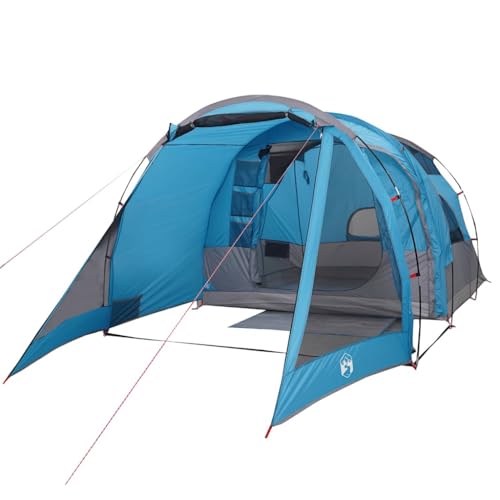 vidaXL Tunnelzelt 4 Personen, Campingzelt mit Steckverbindungssystem, Wasserdicht Familienzelt mit E-Anschluss, Gruppenzelt, Blau 185T Polyester vidaXL Tunnelzelt 4 Personen, Campingzelt mit Steckverbindungssystem, Wasserdicht Familienzelt mit E-Anschluss, Gruppenzelt, Blau 185T Polyester von vidaXL