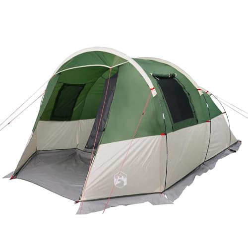 vidaXL Tunnelzelt 4 Personen, Campingzelt mit Netzwände, Wasserdicht Familienzelt mit E-Anschluss, Gruppenzelt, Grün 185T Polyester vidaXL Tunnelzelt 4 Personen, Campingzelt mit Netzwände, Wasserdicht Familienzelt mit E-Anschluss, Gruppenzelt, Grün 185T Polyester von vidaXL