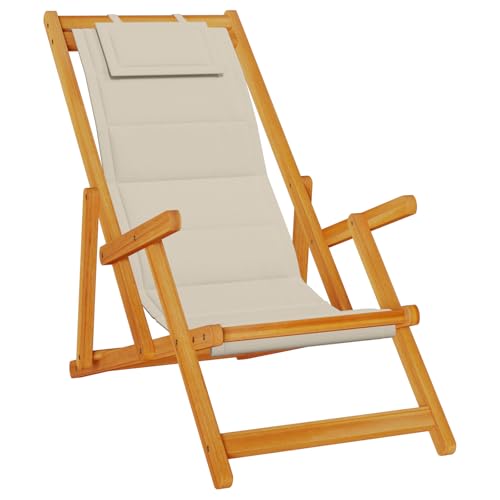 vidaXL Verstellbares Faltstuhl-Set 2 Teile Außenmöbel mit Kopfkissen Massivholz Akazie Leicht Tragbar Für Garten Terrasse Und Camp Nutzung Verstellbare Liege Möbel Liege vidaXL Verstellbares Faltstuhl-Set 2 Teile Außenmöbel mit Kopfkissen Massivholz Akazie Leicht Tragbar Für Garten Terrasse Und Camp Nutzung Verstellbare Liege Möbel Liege von vidaXL