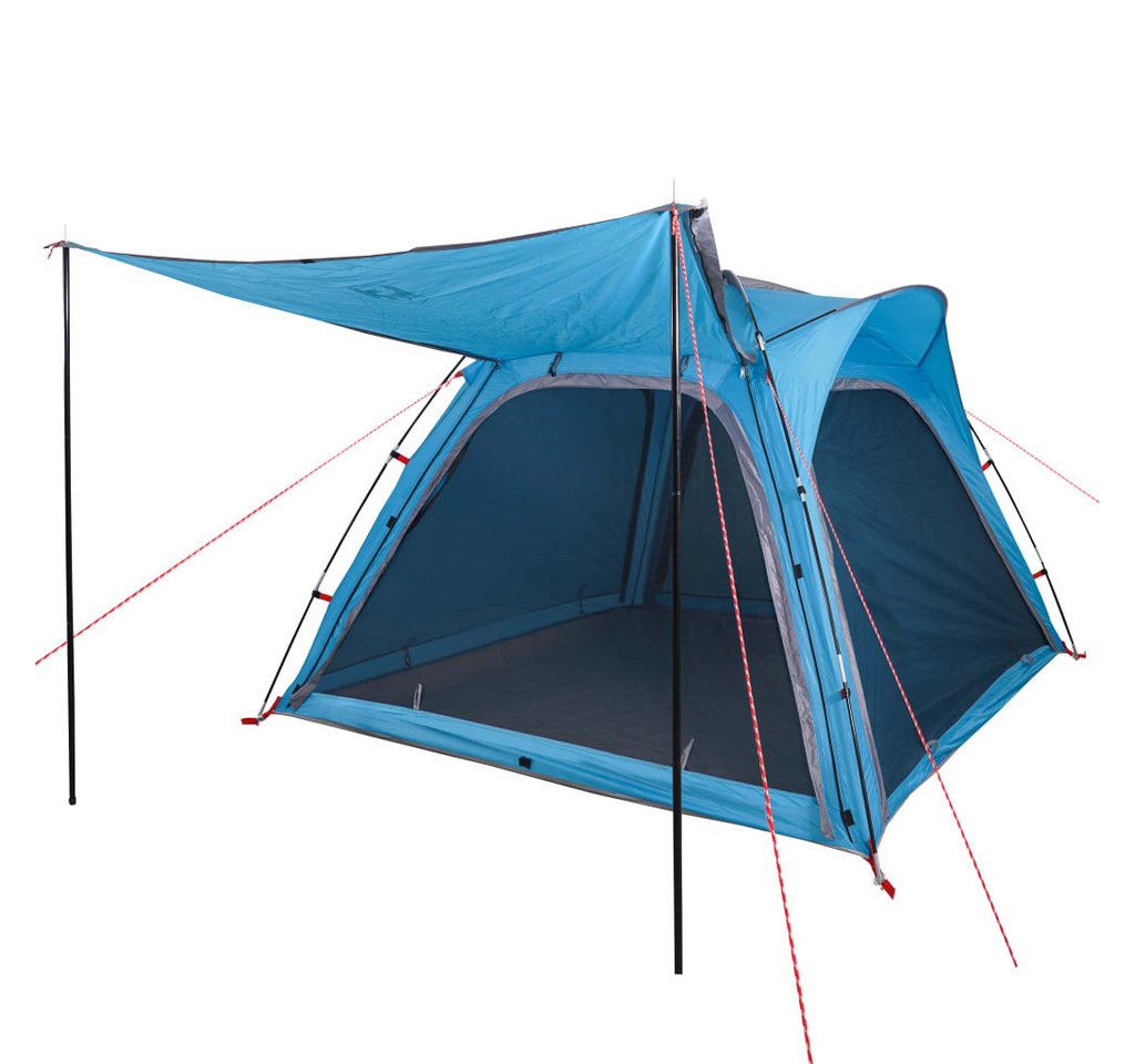 vidaXL Vorzelt Campingzelt 4 Personen Blau Quick Release Wasserfest, (1 tlg) von vidaXL