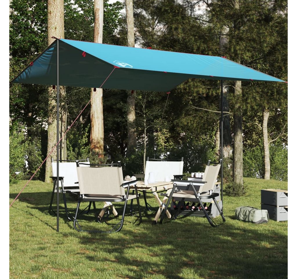 vidaXL Vorzelt Tarp Blau 360x294 cm Wasserdicht von vidaXL