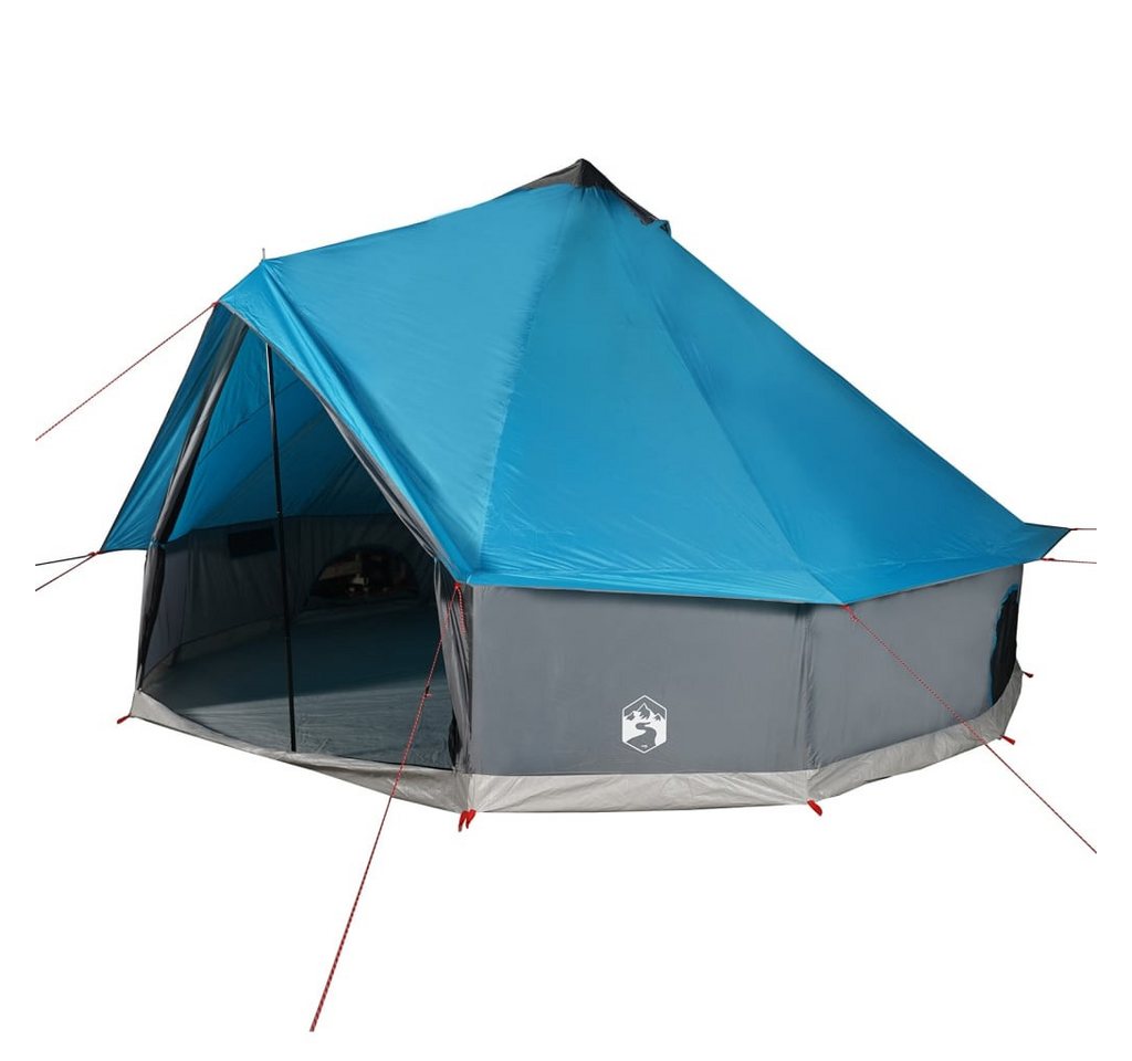 vidaXL Vorzelt Tipi-Familienzelt 8 Personen Blau Wasserdicht, (1 tlg) von vidaXL