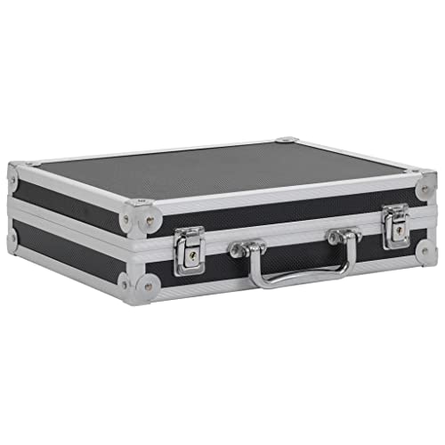 vidaXL Waffenkoffer mit 2 Schlüsseln Gewehrkoffer Pistolenkoffer Jagdkoffer Universalkoffer Alukoffer Aluminium Alu ABS Schwarz 31x26x8,3 cm vidaXL Waffenkoffer mit 2 Schlüsseln Gewehrkoffer Pistolenkoffer Jagdkoffer Universalkoffer Alukoffer Aluminium Alu ABS Schwarz 31x26x8,3 cm von vidaXL