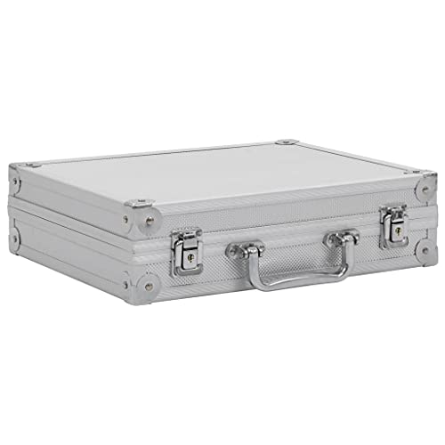 vidaXL Waffenkoffer mit 2 Schlüsseln Gewehrkoffer Pistolenkoffer Jagdkoffer Universalkoffer Alukoffer Aluminium Alu ABS Silbern 31x26x8,3 cm vidaXL Waffenkoffer mit 2 Schlüsseln Gewehrkoffer Pistolenkoffer Jagdkoffer Universalkoffer Alukoffer Aluminium Alu ABS Silbern 31x26x8,3 cm von vidaXL
