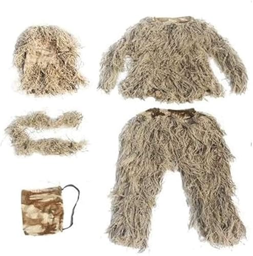 Wald Ghillie Suit, Tarnkleidung Jagd, 3D Jungle Sniper Set, Wüste Camouflage Anzug Jagd Kleidung für Militär, Paintball, Airsoft, Wildlife-Fotografie Wald Ghillie Suit, Tarnkleidung Jagd, 3D Jungle Sniper Set, Wüste Camouflage Anzug Jagd Kleidung für Militär, Paintball, Airsoft, Wildlife-Fotografie von vikitim