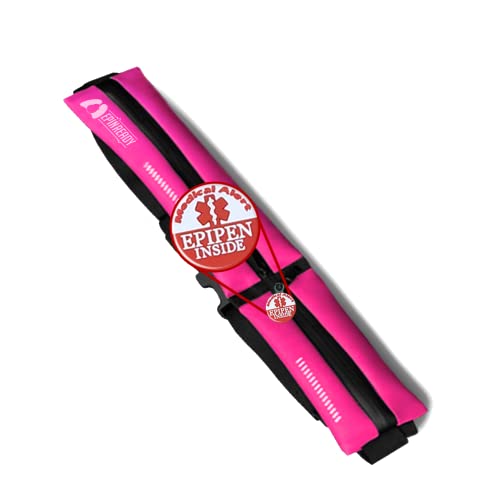 EpiPen Taillengürtel mit medizinischem Alert Tag, EpiPen Bauchtasche, Adidas Sportschuhe mit Stollen, Spandex-Gürtel EpiPen Taillengürtel mit medizinischem Alert Tag, EpiPen Bauchtasche, Adidas Sportschuhe mit Stollen, Spandex-Gürtel von vivelle