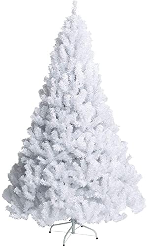 vkeid 4Ft Premium White Snow/Flocked Christmas Tree Künstlicher Weihnachtsbaum mit Reißverschluss Weihnachtsbaum Weihnachtsdekorationen mit Metallständer Einfache Montage-Grün 4Ft (120Cm) ​​Gedenktag von vkeid