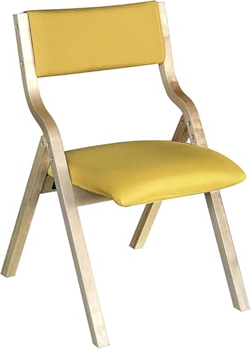 vkeid Amrai-Chairs Beistellstuhl/Esszimmerstuhl, Holz, klappbar, Küchen-/Esszimmerstuhl, gepolstert, Wohnzimmerstuhl mit Rückenlehne (braun) von vkeid