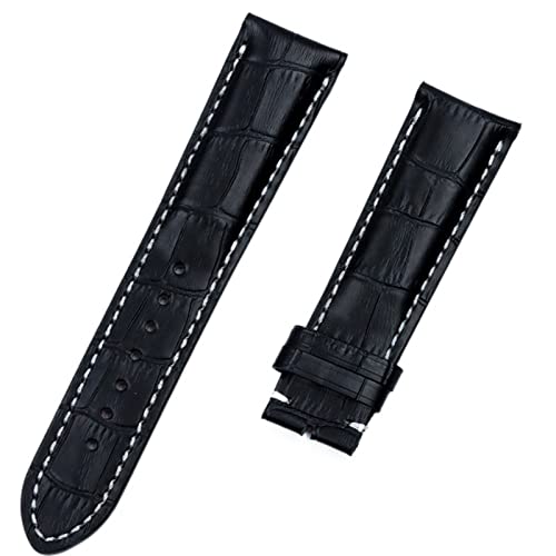 vkeid Echtes echtes Rindsleder-Uhrenarmband für Breitling-Armband für NAVITIMER World Avenger Superocean-Gürtel mit 22-mm-Dornschließe von vkeid