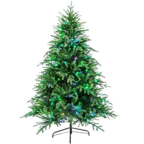 vkeid Premium Künstlicher Weihnachtsbaum Mit Fernbedienung,Luxus-Weihnachtskiefer Für Weihnachtsthemenorientierte Heimparty-Dekoration-Grün 210cm(7ft) Modisch von vkeid