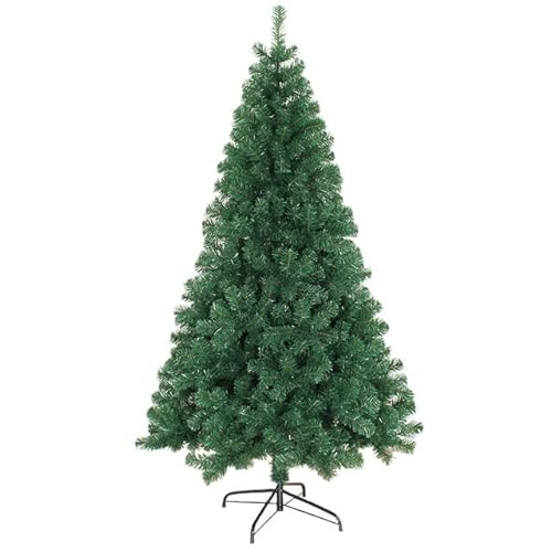 vkeid Weihnachtsbaum, 180 cm, künstlicher Weihnachtsbaum, PVC, wiederverwendbar, flammhemmendes Metall, stabiles Stativ für Urlaub, drinnen und draußen, Party-Dekoration, Atmosphäre von vkeid