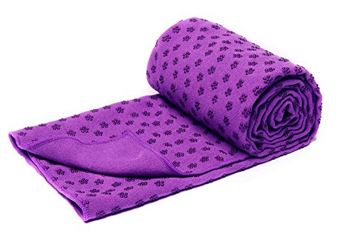 voidbiov Quick Dry rutschfeste Yoga Handtücher (6 Farben) mit Mesh-Tragetasche, extra lang (62 x 183 cm/62 x 182,9 cm) Dot Grip Bikram Yoga von voidbiov