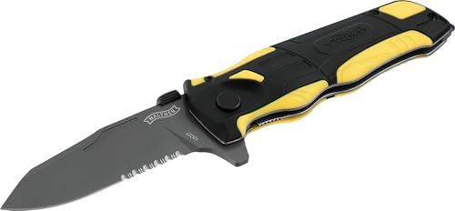 Walther Rettungsmesser RK 2, Notfall Klappmesser, Gurtschneider inkl. Notfallhammer, Emergency Rescue Knife mit Liner Lock, inkl. Etuie mit Gürtelschleife Walther Rettungsmesser RK 2, Notfall Klappmesser, Gurtschneider inkl. Notfallhammer, Emergency Rescue Knife mit Liner Lock, inkl. Etuie mit Gürtelschleife von Walther
