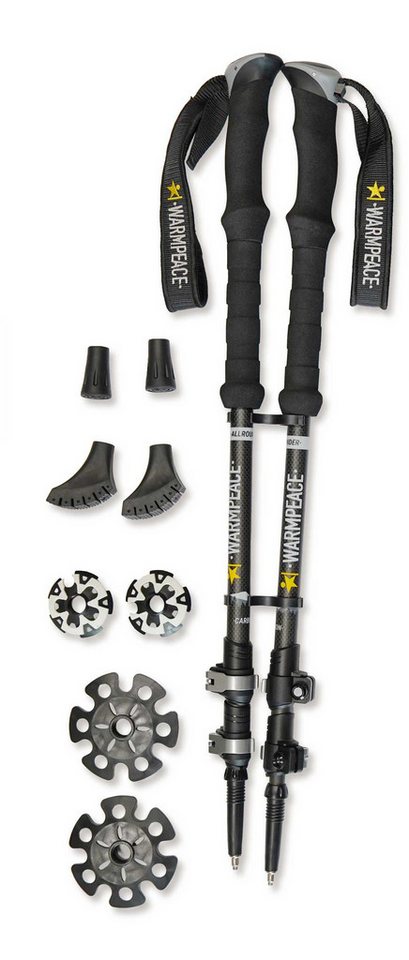 warmpeace Wanderstöcke Warmpeace Trekking-Stöcke ALLROUNDER black/grey, Teleskop warmpeace Wanderstöcke Warmpeace Trekking-Stöcke ALLROUNDER black/grey, Teleskop von warmpeace