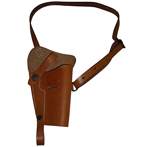 US WWII M3 Schulterholster aus braunem Leder - Reproduktion von warreplica