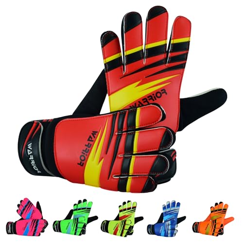 warrior gears Torwarthandschuhe für Kinder, FußballTorhüterHandschuhe für Kinder, Torwarthandschuhe für Kinder mit doppeltem Handgelenkschutz, KinderTorwarthandschuhe – rot, 5 – für 9–12 Jahre warrior gears Torwarthandschuhe für Kinder, FußballTorhüterHandschuhe für Kinder, Torwarthandschuhe für Kinder mit doppeltem Handgelenkschutz, KinderTorwarthandschuhe – rot, 5 – für 9–12 Jahre von warrior gears