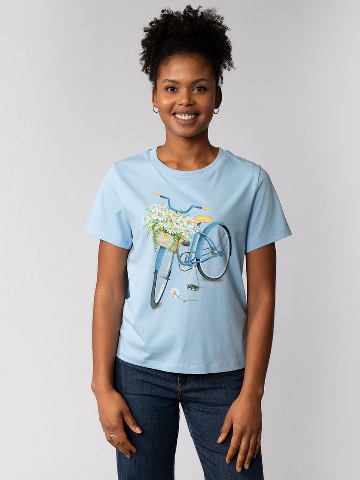 wat? Apparel T-Shirt Blaues Damenrad wat? Apparel T-Shirt Blaues Damenrad von wat? Apparel