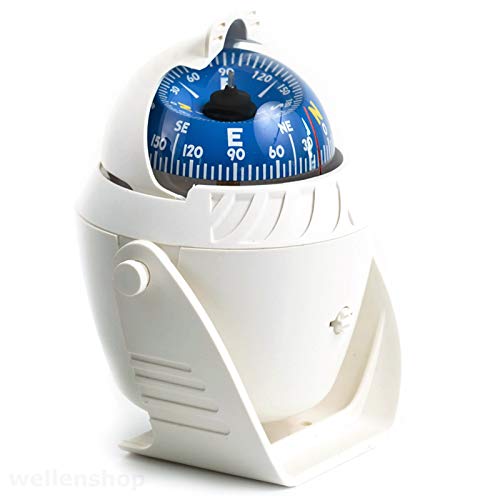 wellenshop Bootskompass 12V LED Beleuchtet mit Sonnenschild 5° Skalierung Weiß Kunststoff ABS Marinekompass Plattenkompass Kompass Boot wellenshop Bootskompass 12V LED Beleuchtet mit Sonnenschild 5° Skalierung Weiß Kunststoff ABS Marinekompass Plattenkompass Kompass Boot von wellenshop