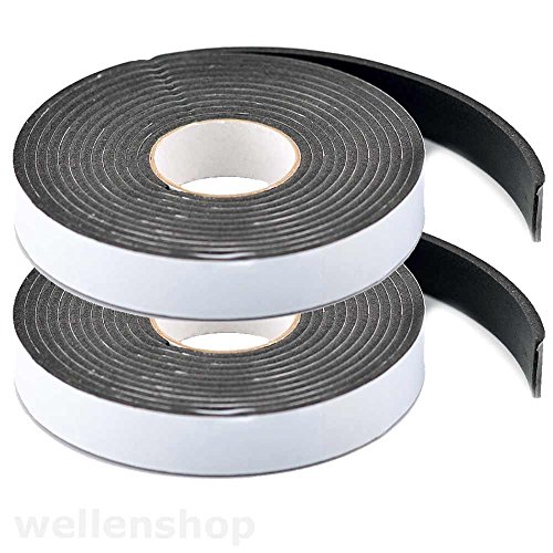 2 x 3m Dichtungsband 19mm x 3mm für Türen Fenster KFZ Boot wasserresistent 2 x 3m Dichtungsband 19mm x 3mm für Türen Fenster KFZ Boot wasserresistent von wellenshop