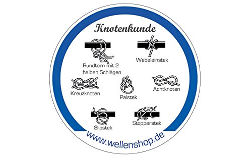 Aufkleber Knotenkunde rund wetterfest Seemannsknoten Aufkleber Knotenkunde rund wetterfest Seemannsknoten von wellenshop