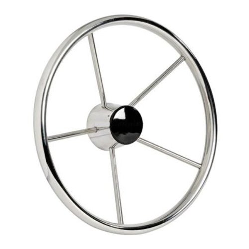wellenshop Bootslenkrad Steuerrad 5 Speichen Ø 380 mm Edelstahl wellenshop Bootslenkrad Steuerrad 5 Speichen Ø 380 mm Edelstahl von wellenshop