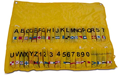 Internationales Signal-Flaggen-Alphabet 40-teilig Nylon mit gelber Tasche Flaggensatz Flaggenset Internationales Signal-Flaggen-Alphabet 40-teilig Nylon mit gelber Tasche Flaggensatz Flaggenset von wellenshop