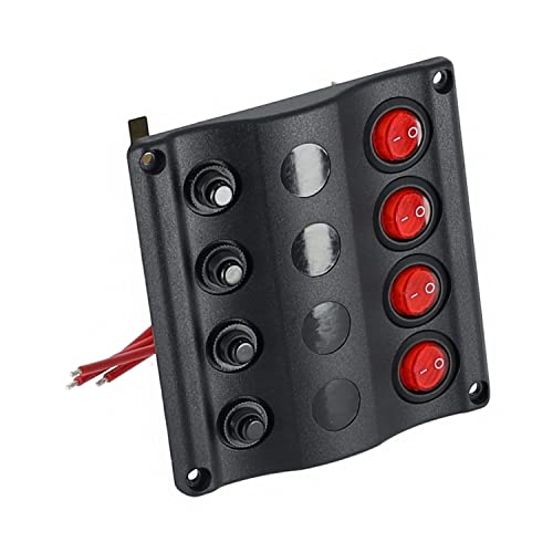 wellenshop 12 Volt Schaltpanel 4fach & 6fach Schalttafel f. Boot Caravan Wohnmobil Wohnwagen Größe 6 Schalter wellenshop 12 Volt Schaltpanel 4fach & 6fach Schalttafel f. Boot Caravan Wohnmobil Wohnwagen Größe 6 Schalter von wellenshop