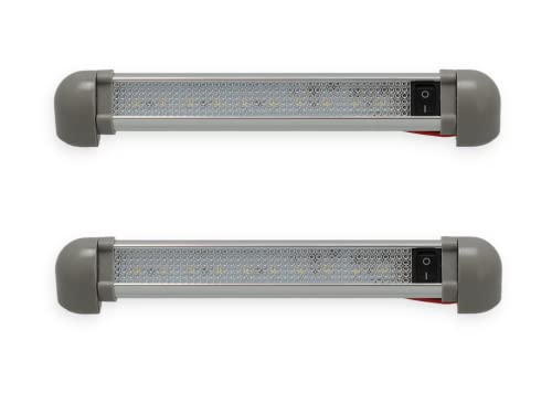 wellenshop 2 x 12V 24V LED Lichtleiste mit Schalter 180° drehbar wellenshop 2 x 12V 24V LED Lichtleiste mit Schalter 180° drehbar von wellenshop