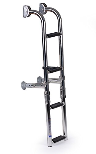 wellenshop Badeleiter Bootsleiter zum Klappen. 4 Stufen. 790 mm. Edelstahl wellenshop Badeleiter Bootsleiter zum Klappen. 4 Stufen. 790 mm. Edelstahl von wellenshop
