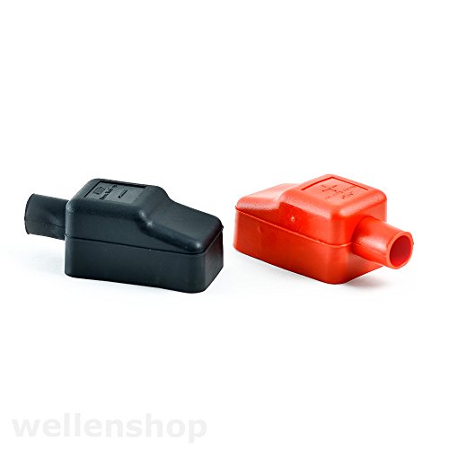wellenshop Batteriepolabdeckung 2er Set rot & schwarz Batterieklemme Plus Minus Pol wellenshop Batteriepolabdeckung 2er Set rot & schwarz Batterieklemme Plus Minus Pol von wellenshop