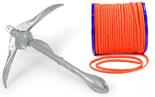 wellenshop Klapp-Anker 4 kg + Ankerleine 15 m Ø 8 mm Schwimmfähig Kunststoff Polyethylen PE Orange Faltklappanker Faltanker Stahl Verzinkt wellenshop Klapp-Anker 4 kg + Ankerleine 15 m Ø 8 mm Schwimmfähig Kunststoff Polyethylen PE Orange Faltklappanker Faltanker Stahl Verzinkt von wellenshop