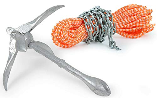 wellenshop Klapp-Anker Schirmanker 2,5 kg + Ankerleine Kettenvorlauf 30 m Ø 8 mm Stahl Bootsanker Boot Faltklapp-Anker Falt-Anker wellenshop Klapp-Anker Schirmanker 2,5 kg + Ankerleine Kettenvorlauf 30 m Ø 8 mm Stahl Bootsanker Boot Faltklapp-Anker Falt-Anker von wellenshop