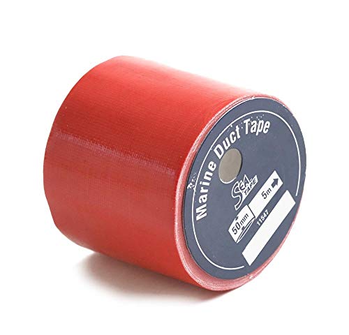 wellenshop Marine Gewebeband 50 mm x 5 m Rot Reparaturband selbstklebend wasserresistent von wellenshop